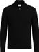 Vercate Quarter Zip / Half Zip Trui Cashmere Blend Kabeltrui Pullover Regular Fit Zwart Maat L