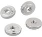 M6 Moeren met kartelrand - Inox - 4 Stuks