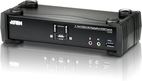 ATEN CS1922 2-poorts USB 3.0 4K DisplayPort KVM switch