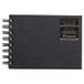 Clairefontaine 34259C Schetsboek met Spiraal Goldline - 64 Vellen Wit Tekenpapier - A6 10,8x14,8 cm 140g - Liggend Formaat - Harde Zwarte Kaft met Linnenlook