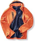 Result 3-Layer Recycled Printable Hooded Casual Unisex Softshell Jacket RT909 - Orange/Navy - XXL