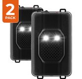 VIXE Steenmarter Verjager & Marterverjager voor Auto & Outdoor - Ultrasone Muizenverjager Binnen - Ongedierte Verjager - Anti Marter - Zonder Marterspray - Pest Repeller - 12V, 220V via Adapter of Batterijen - 18-36 kHz - VX-28C - 2 Stuks
