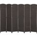 Paravent intérieur en bois 6 panneaux 240 x 170 cm séparateur de pièce pliable pour salon, chambre à coucher, naturel