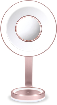 BaByliss LED Beauty Mirror Make-Up Spiegel - Rond - Roze