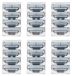 Omgoods - Set van 24 Stalen Scheermesjes met Dubbele Lubricatiestrip - Voor Comfortabel Scheren