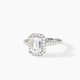Bague Solitaire Cadmos Argent Blanc Oxyde De Zirconium