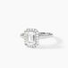 Bague Solitaire Cadmos Argent Blanc Oxyde De Zirconium