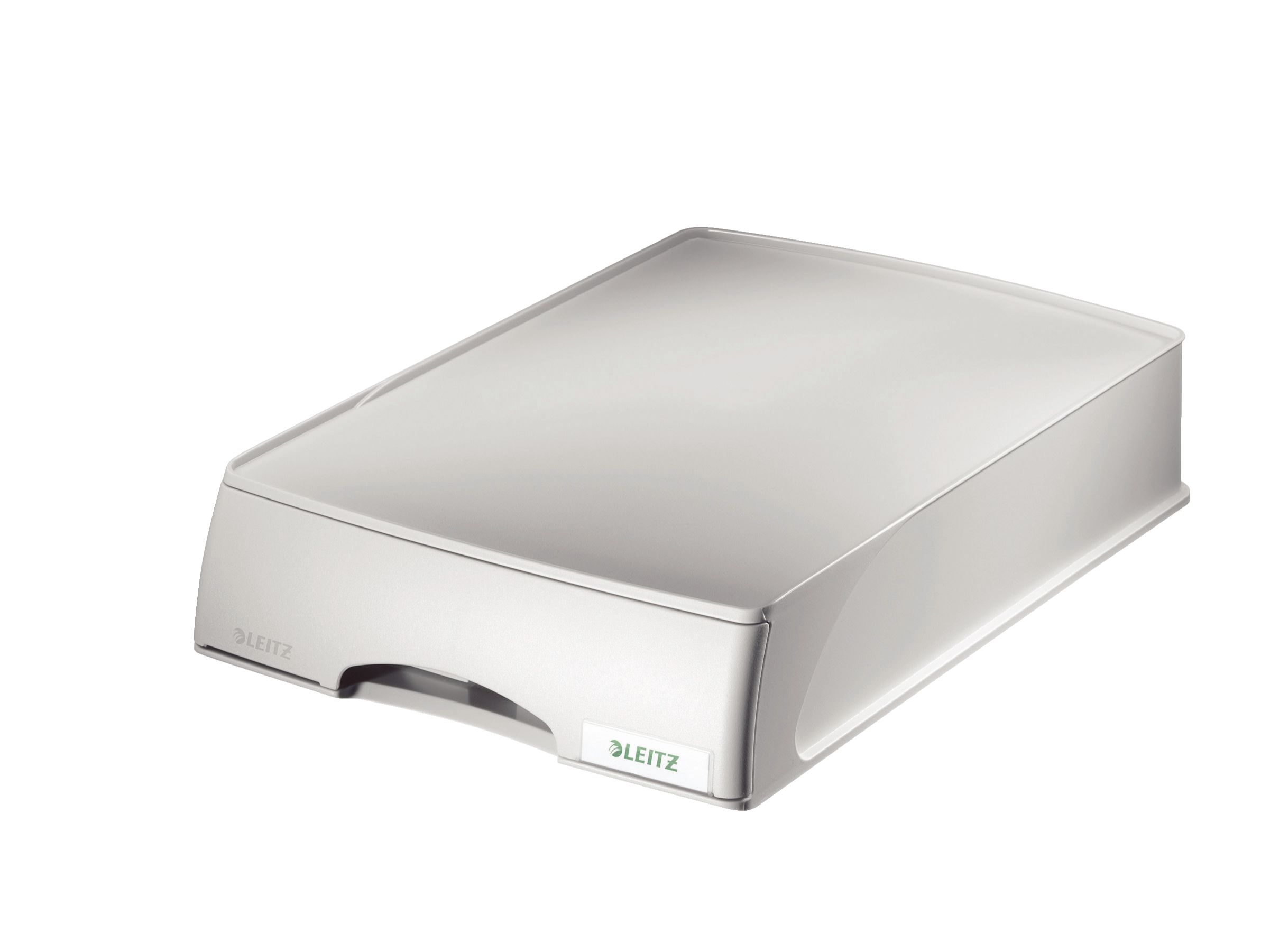 Leitz Plus brievenbak met lade, A4, grijs