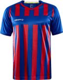 Craft Progress 2.0 Stripe Shirt Korte Mouw Heren - Royal / Rood