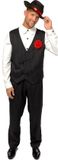 Amscan Verkleedkostuum Gangster Heren Polyester Zwart 3-delig Maat M/l