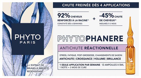 Phyto Phytophanère Reactionele Anti-Haaruitval Behandeling 12 x 5 ml