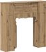 vidaXL Haardombouw - Artisanaal eiken - 93 x 20 x 89 cm