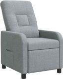 vidaXL - Relaxfauteuil - Lichtgrijs - Stof