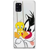 ERT GROUP mobiel telefoonhoesje voor Samsung A31 origineel en officieel erkend Looney Tunes patroon Sylvester & Tweety 002