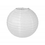 Pajoma Papieren lamp, lantaarn, lampion, wit, 1 stuk, voor feest, bruiloft, decoratie (30 x 30 cm)