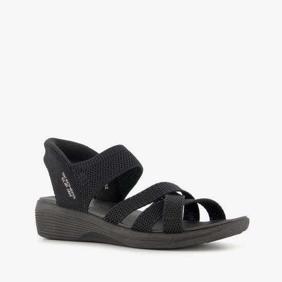 Skechers Arya Slip-ins Sandalen zwart Textiel - Maat 41