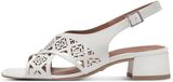 Tamaris - Dames - Sandalen met hak - Wit - Maat 40