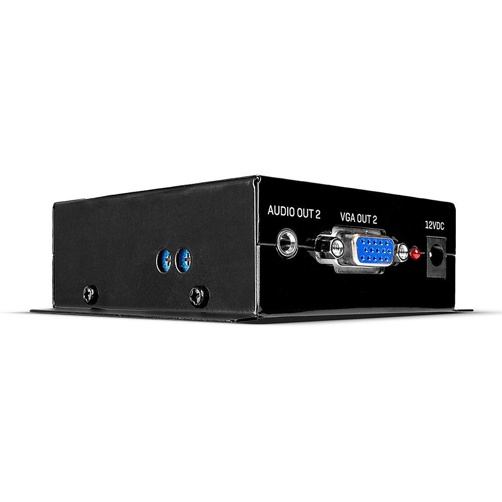 Lindy 35404 VGA-ontvanger via Cat5e/Cat6 netwerkkabel, 300m, Zwart