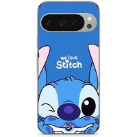 Maniacase Hoesje Google Pixel 9 Pro schattig ohana steek blauw voorkant