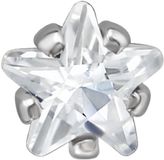 X Jewellery MAXTE Ster Oorknopjes Chirurgisch Roestvrij Staal met Witte Zirkonia – Hypoallergene Zilverkleurige Dames Oorstekers 4 mm