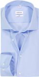 Seidensticker Slim Fit Overhemd - Popeline - Blauw - Strijkvrij - Boordmaat: 41 (EU Maat: L)