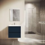 Saniclass Prime Blend Ensemble de meubles de salle de bain - 60x55x46cm - Bleu marine mat