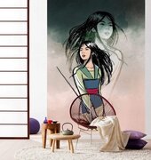 KOMAR Brave Mulan Vlies Fotobehang 200x280cm 4-banen