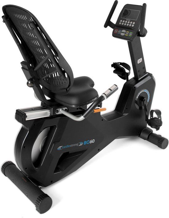 cardiostrong BC60 Ligfiets - wattagegestuurd - 19 programma's - 16 weerstandniveaus - eenvoudig te bedienen monitor