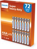 Philips Super Heavy Duty Batterijen - AAA - 72 stuks
