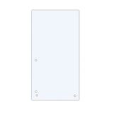 DONAU 100 stuks scheidingsstroken/kleur: wit/1/3 A4 van 190 g/m² gerecycled karton/4-voudige perforatie/23,5 x 10,5 cm/gelocht/tabbladen mappen tabbladen tabbladen/Made in EU