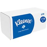 Kleenex Large Papieren handdoeken V-vouw Wit 2-laags 6778 15 Pakken à 124 Vellen