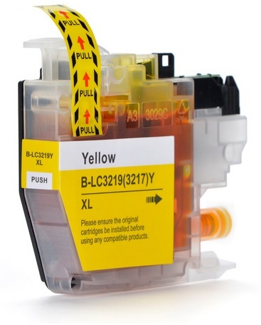 Huismerk inktcartridge voor Brother LC-3219XL geel