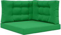 vidaXL Buitenbankkussen Polyester Groen 80 x 80 cm