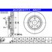 ATE Lot De 2 Disques De Frein 24.0126-0177.1 Nissan 40206-1kc1a 40206-1kc1b