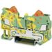 Phoenix Contact 3206432 Aardklem 3-etages 6.2 mm Snelaansluiting Groen, Geel 1 stuk(s)