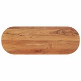 VidaXL Tafelblad ovaal 110x40x2,5 cm massief acaciahout