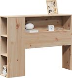 vidaXL Hoofdbord met opbergruimte 75 cm massief grenenhout