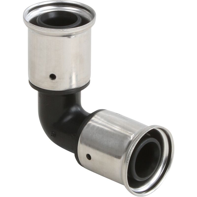 Henco pers kniekoppeling 90deg 26mm