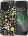 kwmobile Kristalheldere hardcase compatibel met Apple iPhone 16 Pro Hoesje – compatibel met MagSafe – Acryl hoesje met TPU-rand – Charmante bloemen design