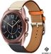 Strap-it Samsung Galaxy Watch 3 - 41mm bracelet en cuir - blanc/bleu foncé