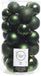 Decoris kerstballen - 90x st - donkergroen - 4-5-6 cm - kunststof - kerstversiering