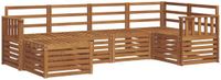 vidaXL Hoek loungeset 5 zitplaatsen Naturel Acacia Hout