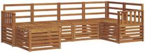 vidaXL Hoek loungeset 5 zitplaatsen Naturel Acacia Hout