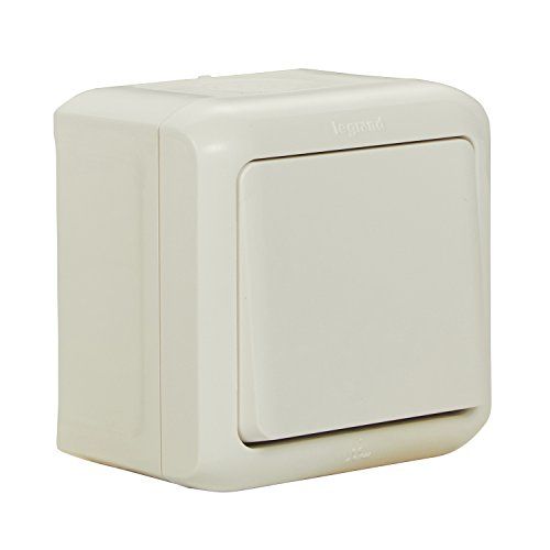 LEGRAND Opbouwbare uitschakelaar voor vochtige ruimtes, spatwaterdicht (IP44), voor montage aan de muur, 782360