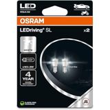 OSRAM LEDriving SL, W2.3W, T5 lamp, Wit 6000K, LED Retrofit, alleen offroad gebruik, Dubbele blister (2 lampen)