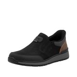 Rieker Heren B9057 Slipper, Zwart, 44 EU