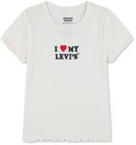 Levi's Kids I Heart My T-shirt Met Korte Mouwen Wit 12 Years Meisje