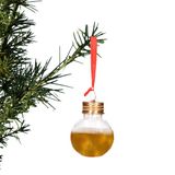 Top Ten Handels Gmbh Boules de Noël - remplissable - pour bière - 6x pc - 50 ml - plastique - 6 cm