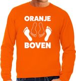 Bellatio Decorations Shoppartners Bv Grote maten Koningsdag sweater Oranje boven - oranje - heren - koningsdag outfit / kleding / trui XXXL