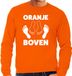 Bellatio Decorations Shoppartners Bv Grote maten Koningsdag sweater Oranje boven - oranje - heren - koningsdag outfit / kleding / trui XXXL